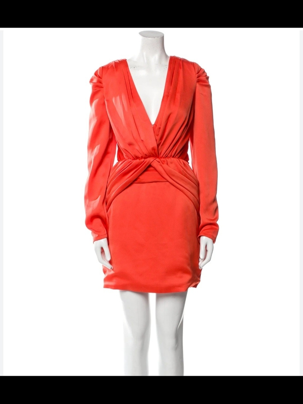 Nicholas Silk-Blend Coral Mini Dress